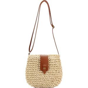 Small Straw Beach Bag Woven Purse Handbag Shoulder Purse Small :^)